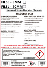 Load image into Gallery viewer, 3 mm Fiberglass Filaments