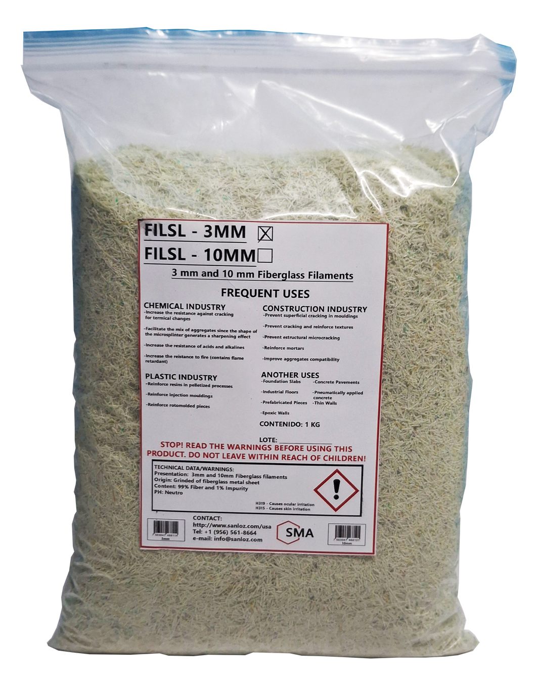 3 mm Fiberglass Filaments